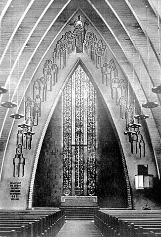 Church at Hohenzollernplatz, 1930-1933. Architects: Fritz Höger, Ossip Klarwein. Photo: Archive of the Protestant parish at Hohenzollernplatz